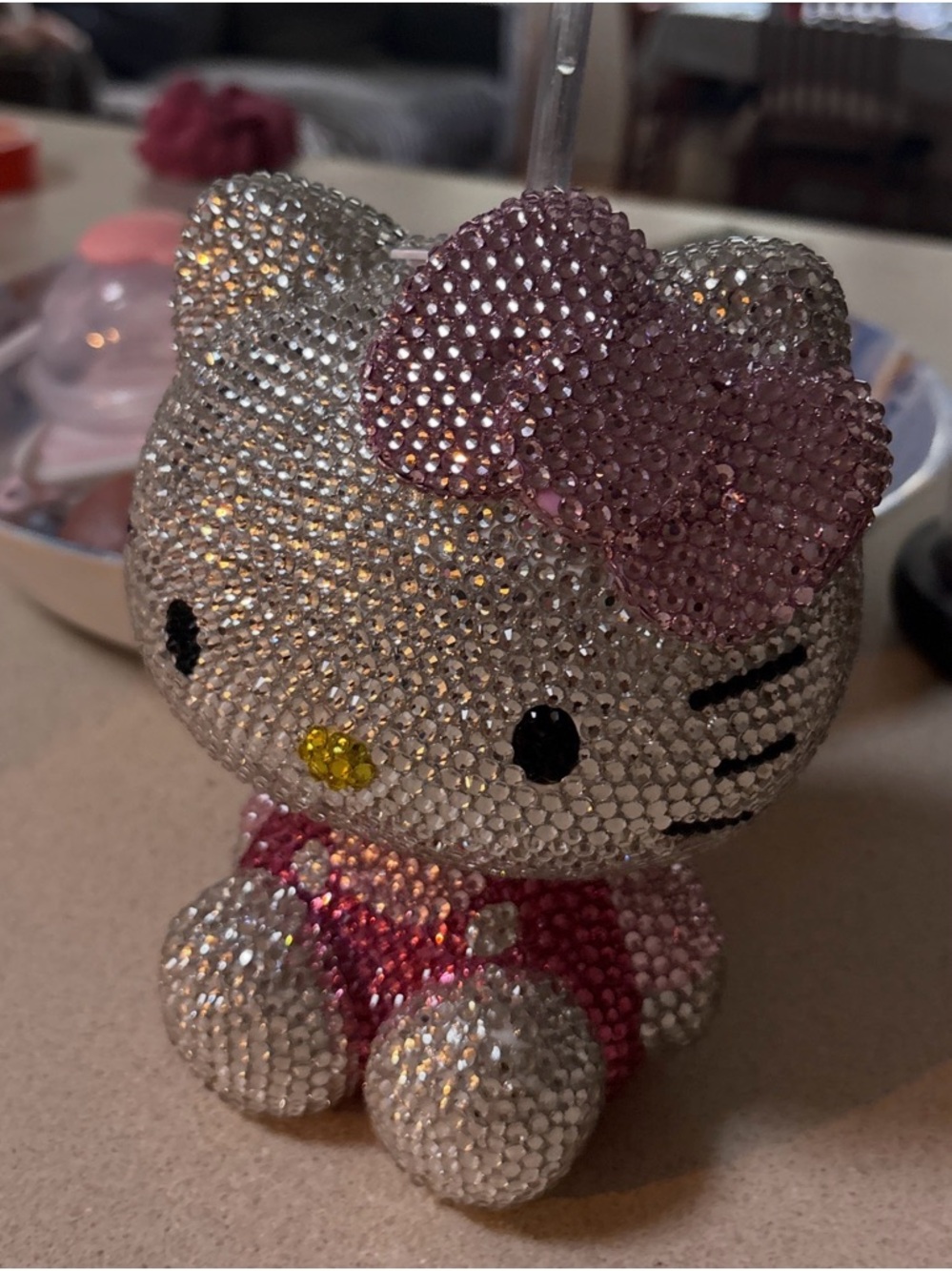 Crystal Hello Kitty Cup with Pink Bow